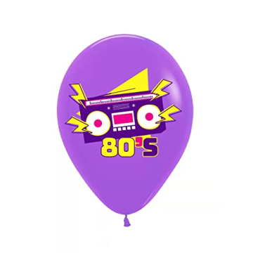 Back to 80s Party Decorations with 50 Retro Balloons