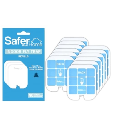 Safer Indoor Fly Trap Refill - 12 Glue Cards