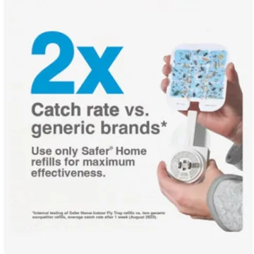 Safer Indoor Fly Trap Refill - 12 Glue Cards