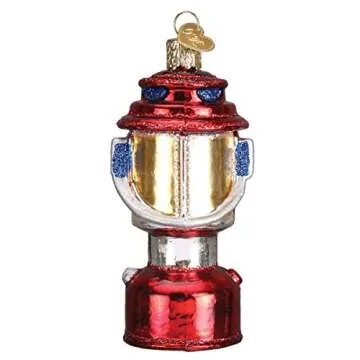 Old World Christmas Camping Lantern Glass Blown Ornament