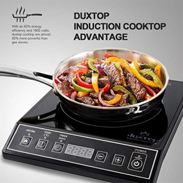 Duxtop 1800W Portable Induction Cooktop for Fast Cooking