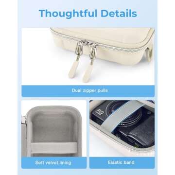 BAGSMART Digital Camera Case, Waterproof & Protective Small Camera Bag with 2 Carrying Ways, Lightweight camera sling bag for Canon PowerShot ELPH 180/190 / Sony DSCW800/DSCW830 - Brown