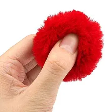 CHIWAVA 24PCS Catnip Furry Pom Pom Balls for Cats