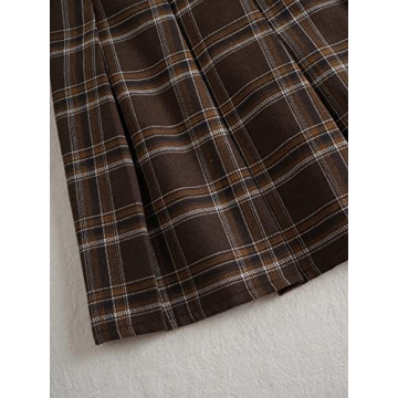 Chic WDIRARA Plaid High Waist A-Line Mini Skirt