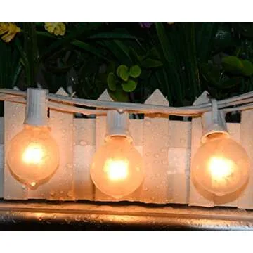 Abeja Outdoor Frosted String Lights 25Ft for Parties