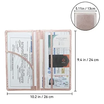 Miunice Premium Car Document Holder - Stylish & Durable