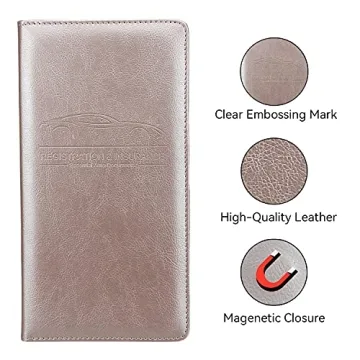 Miunice Premium Car Document Holder - Stylish & Durable