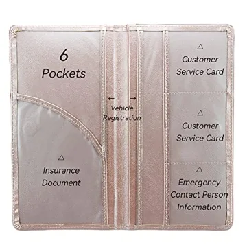 Miunice Premium Car Document Holder - Stylish & Durable
