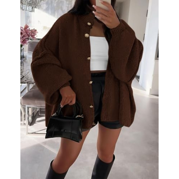 PRETTYGARDEN Women's Chic Winter Button Down Sweater