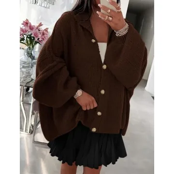 PRETTYGARDEN Women's Chic Winter Button Down Sweater