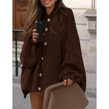 PRETTYGARDEN Women's Chic Winter Button Down Sweater