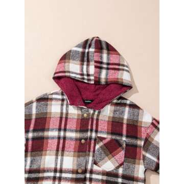 Stylish Dokotoo Flannel Shacket for Women - Cozy & Warm