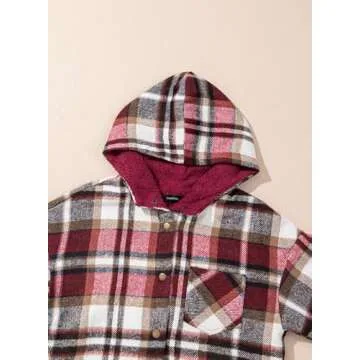 Stylish Dokotoo Flannel Shacket for Women - Cozy & Warm