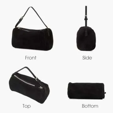 DONAINS Premium Suede Leather Crossbody Bag for Women