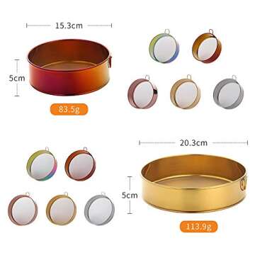 QIBOORUN 2 Pack 304 Stainless Steel Fine Flour Sieve,80 Mesh 6 Inch/ 8 Inch/Baking Fine Mesh Straine...