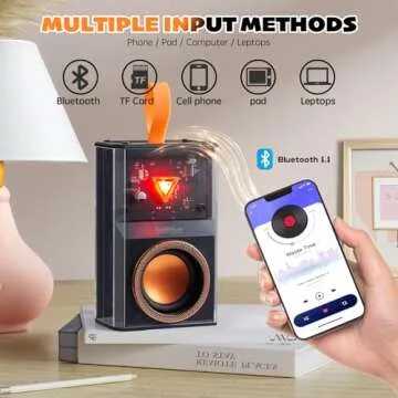 Karaoke Machine for Kids & Adults, Portable Bluetooth Mini Karaoke Speaker with 2 Wireless Microphone and Lights, Birthday Gifts for Girls & Boys, Toys for Girls, Family Home Party (Black)