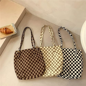 Stylish PAZIMIIK Corduroy Tote Bag for Everyday Use