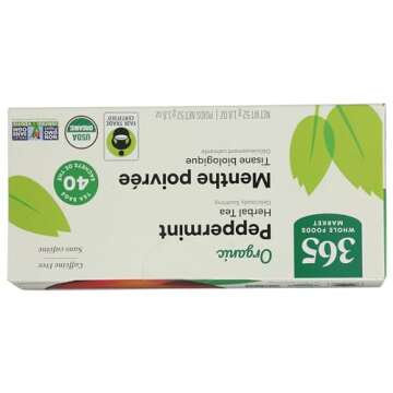 365 by Whole Foods Market, Tea Peppermint Organic, 40 Count