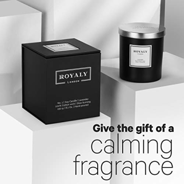 Royaly Luxury Soy Wax Lavender Candle for Relaxation