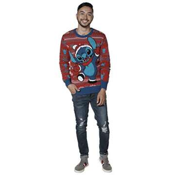 Santa Stitch Disney Ugly Christmas Sweater Best for Holidays