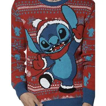 Santa Stitch Disney Ugly Christmas Sweater Best for Holidays