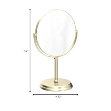 Luxurious Gold Vanity Mirror with Magnification