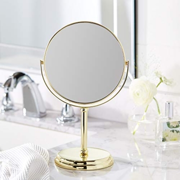 Luxurious Gold Vanity Mirror with Magnification