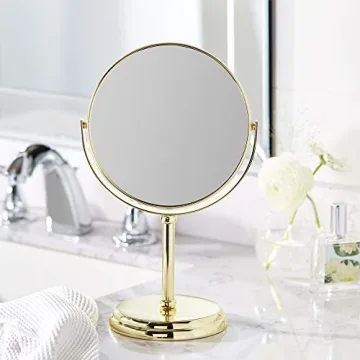 Luxurious Gold Vanity Mirror with Magnification