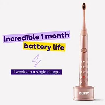 Burst Electric Toothbrush Deluxe Set for Plaque Removal