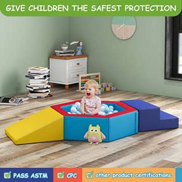 Betterhood Crawling and Sliding Soft Foam Block - Toddler Climbing Toy Set for Fun & Development