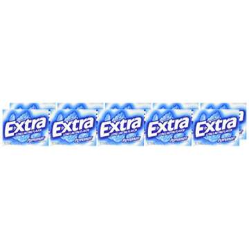 Wrigleys Extra Gum Peppermint (Pack of 10), Assorted