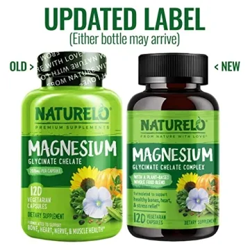 NATURELO Magnesium Glycinate for Sleep & Stress Relief