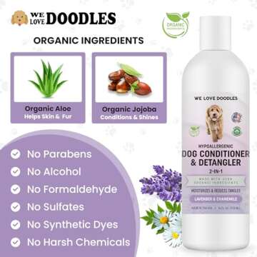 Organic Dog Conditioner & Detangler for Healthy Coats