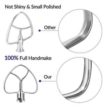 Geesta Stainless Steel Beater for KitchenAid Mixers