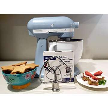 Geesta Stainless Steel Beater for KitchenAid Mixers