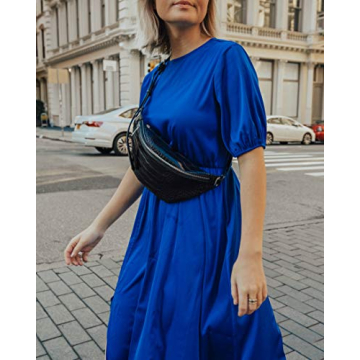 Stylish Preston Belt Bag by The Drop - Spice Embossed Croc