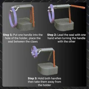 Hydraulic Seal Installation Tool Set – 6 Piece Seal Twistor Tool Including Two Sided Seal Pick, Easily Install Seals Without Damaging Them, UCup Twistor Cylinder Rod Seal Packing Install Kit