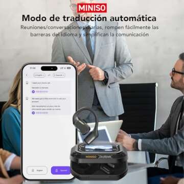 MINISO M98 Open Ear Translation Earbuds with AI Technology for Effortless Communication