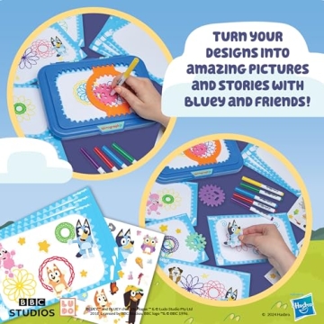 Spirograph Jr Bluey Toys - Creative Drawing Kit for Kids