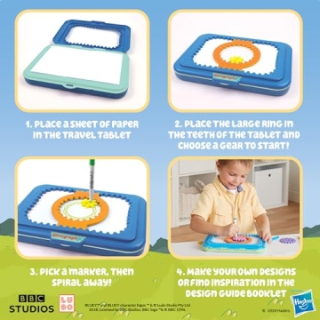 Spirograph Jr Bluey Toys - Creative Drawing Kit for Kids