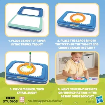 Spirograph Jr Bluey Toys - Creative Drawing Kit for Kids