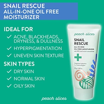 Peach Slices Snail Rescue All-in-One Face Moisturizer 95% Snail Mucin