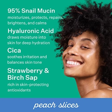 Peach Slices Snail Rescue All-in-One Face Moisturizer 95% Snail Mucin