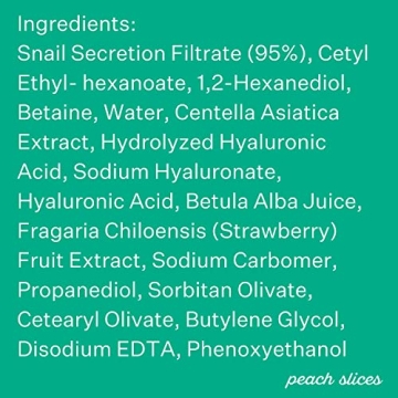 Peach Slices Snail Rescue All-in-One Face Moisturizer 95% Snail Mucin