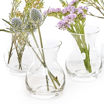 Elegant CHIVE George Glass Bud Vases Set of 6 - Home Decor
