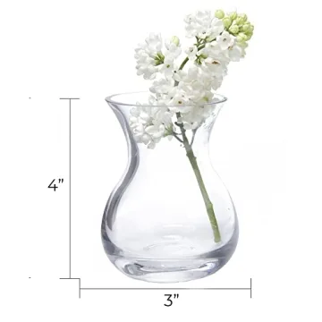Elegant CHIVE George Glass Bud Vases Set of 6 - Home Decor
