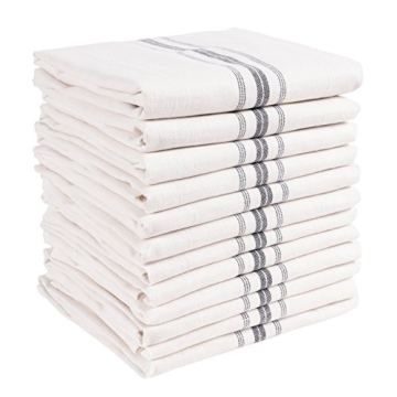 KAF Classic Farmhouse Stripe Cotton Kitchen Towels Set of 12