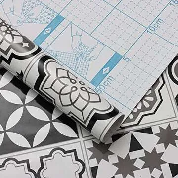Timeet Waterproof Self-Adhesive Kitchen Contact Paper
