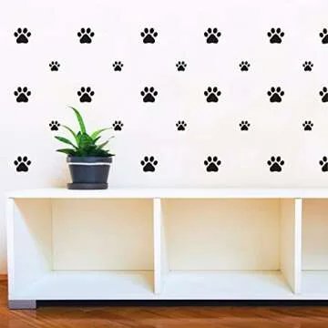 49 Pieces Dog Paws Wall Decals for Kids & Nursery Decorating