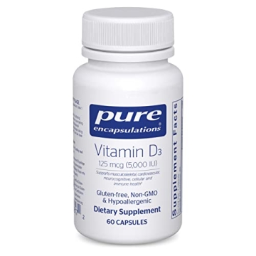 Pure Encapsulations Vitamin D3 125 mcg - Supports Bone, Heart, and Immune Health
